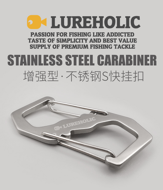 LUREHOLIC-40kg Stainless Steel Catabiner