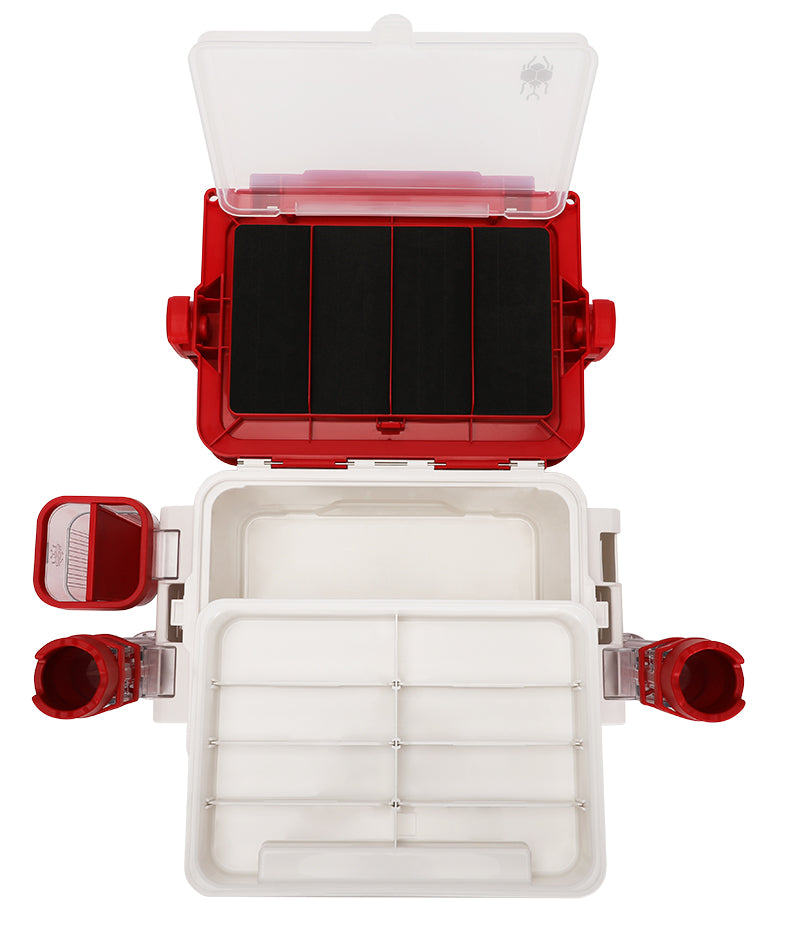 Seaguar Fishing Storage Box 10L  Fishing Tackle Seat Box Bottle Rod Holder