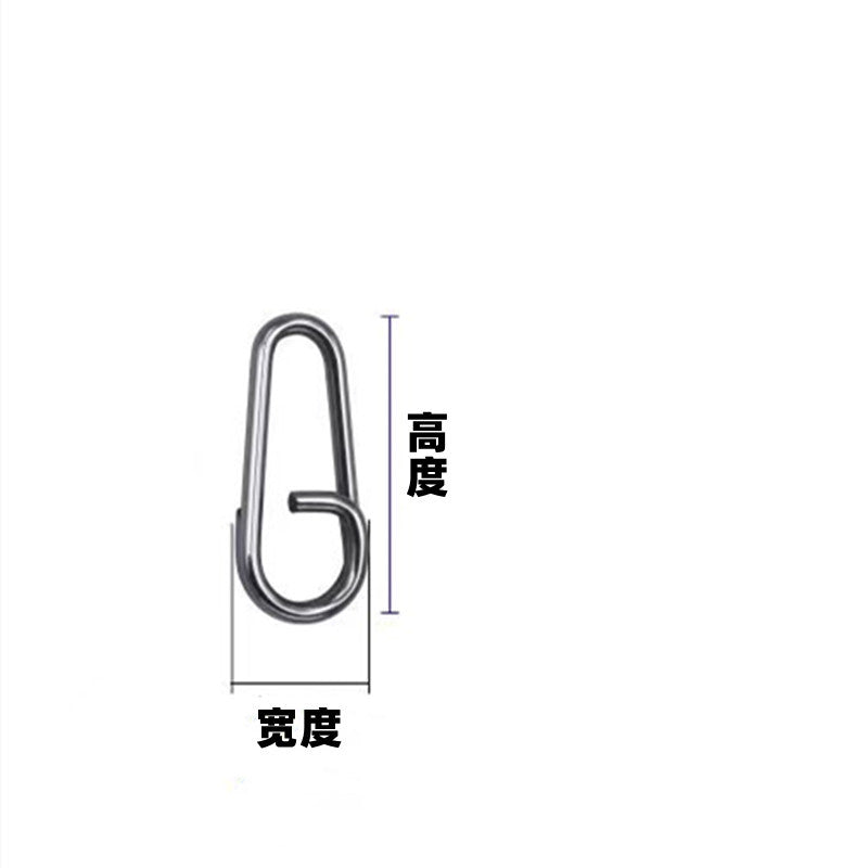 Quick Snap Fast Clip Stainless Steel Clips Fishing Connector/10p