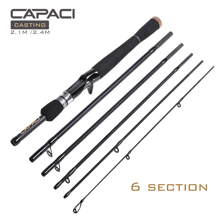 LEO-Six-section travel carbon fishing rod-S