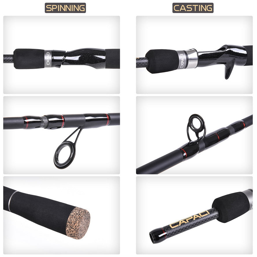 LEO-Six-section travel carbon fishing rod-S