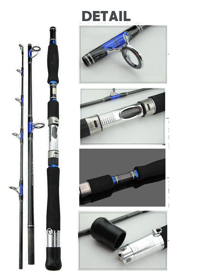 Three-section boat fishing rod