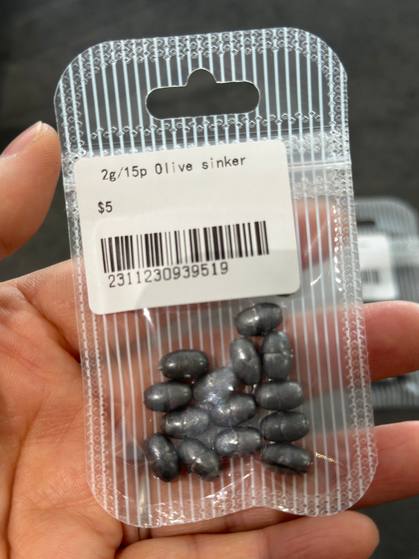 Olive Shape Weights Lead Sinkers