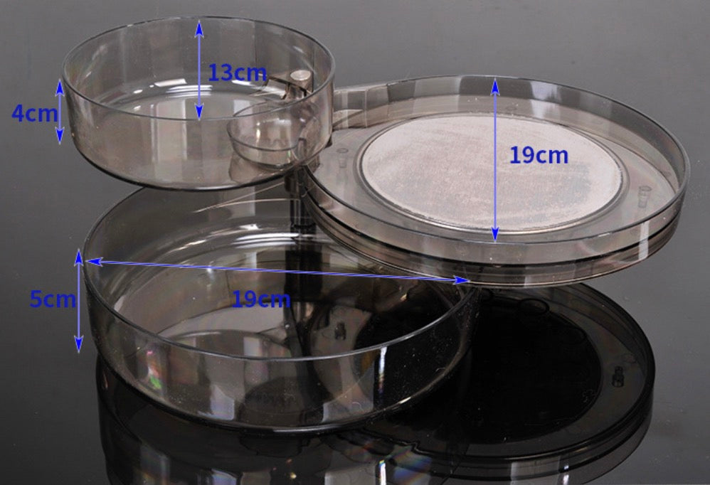 Three-layer magnetic bait basin