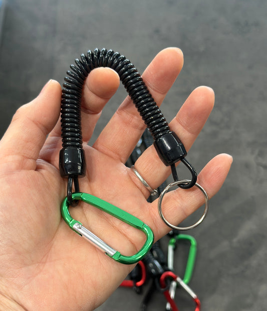 Fishing Missed Rope with Spiral Spring for Anti lost Protection