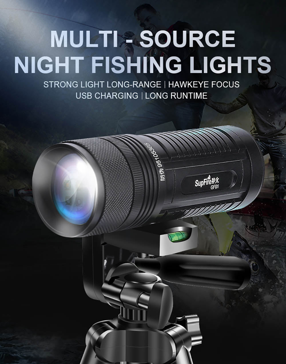 SUPERFIRE GF01 fishing flashlight